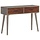 Wandkonsole Massivholz Mango 110x35x75 cm Grau - 34% Rabatt