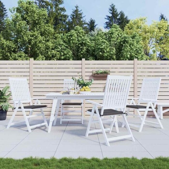 Vidaxl 4er-Set Stuhlkissen 40x40x3cm Anthrazit (Grijs) S - 31% Rabatt
