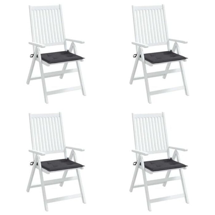 Vidaxl 4er-Set Stuhlkissen 40x40x3cm Anthrazit (Grijs) S - 31% Rabatt
