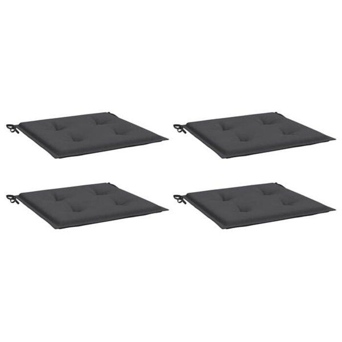 Vidaxl 4er-Set Stuhlkissen 40x40x3cm Anthrazit (Grijs) S - 31% Rabatt