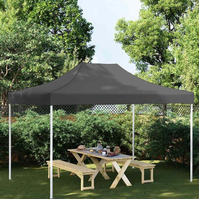 Partyzeltdach 4x3 m PVC-beschichtet Anthrazit - 32% Rabatt
