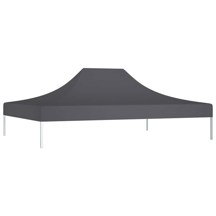 Partyzeltdach 4x3 m PVC-beschichtet Anthrazit - 32% Rabatt
