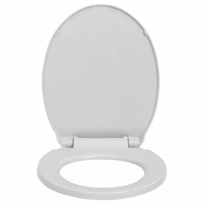 Vidaxl WC-Sitz oval, lichtgrau, 42,5 x 35 cm, Polypropylen - 30% Rabatt