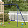 Kinderschaukel mit Gestell 194x185x188 cm Blau - 33% Rabatt