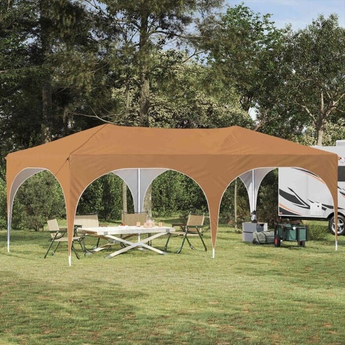 Pop-up Partyzelt 575 x 288 cm Beige - 35% Rabatt - Garten & Outdoor