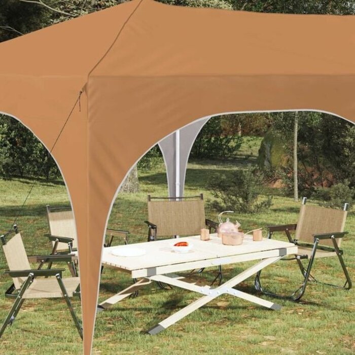 Pop-up Partyzelt 575 x 288 cm Beige - 35% Rabatt - Garten & Outdoor