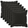 6er Set Kissenbezüge Schwarz 70x70 cm HOUTEN - 32% Rabatt