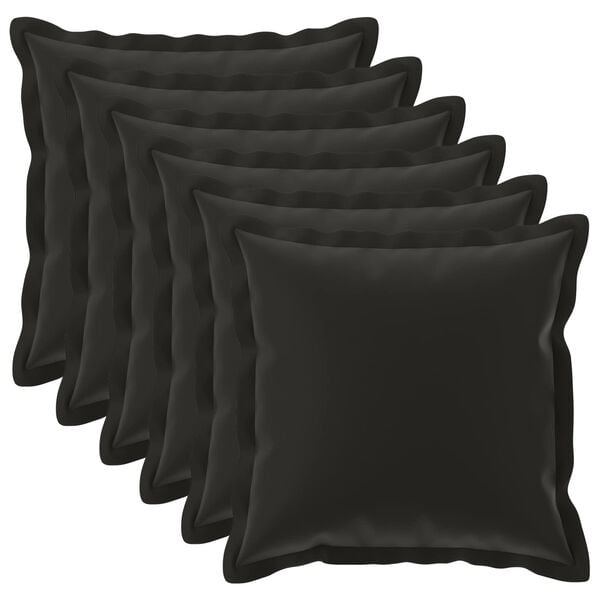 Vidaxl 6er Set Kissenbezüge Schwarz 70x70 cm HOUTEN - 32% Rabatt