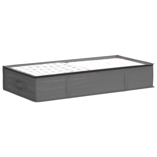 2er-Set Aufbewahrungsboxen, 90x48x15 cm, Anthrazit - 30% Rabatt