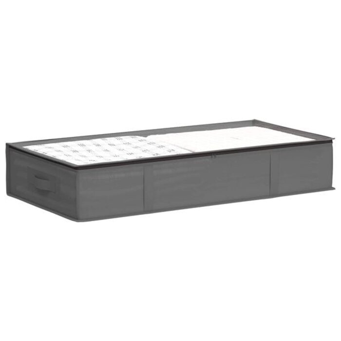 2er-Set Aufbewahrungsboxen, 90x48x15 cm, Anthrazit - 30% Rabatt