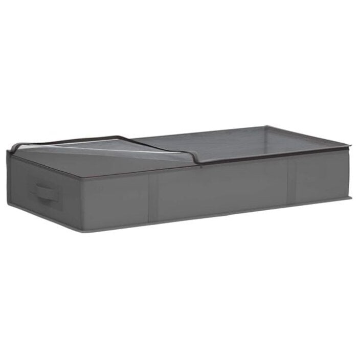 2er-Set Aufbewahrungsboxen, 90x48x15 cm, Anthrazit - 30% Rabatt