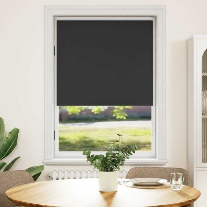 Vidaxl Verdunkelungsrollo 124,4 x 175 cm Schwarz - 31% Rabatt
