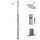 Moderne Edelstahldusche 210 cm - 35% Rabatt - Ausgepackter Artikel