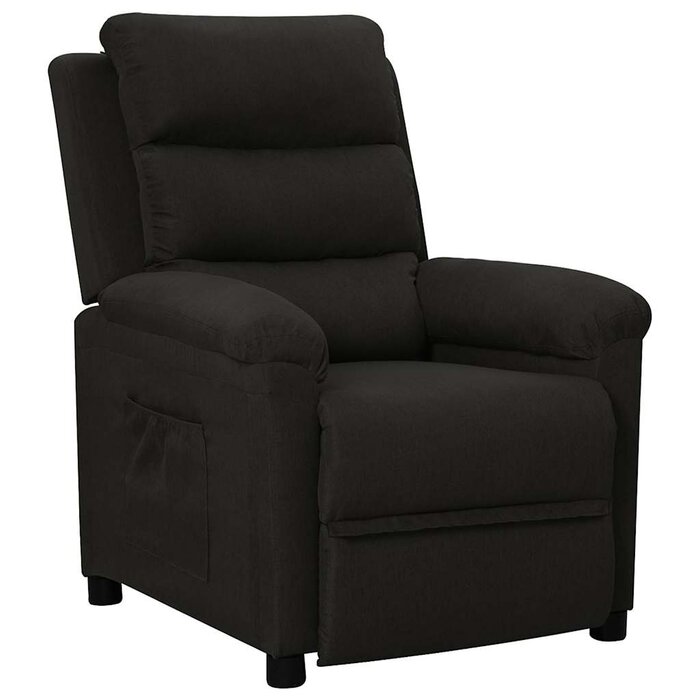 Verstellbarer Sessel aus Stoff in Schwarz - 35% Rabatt