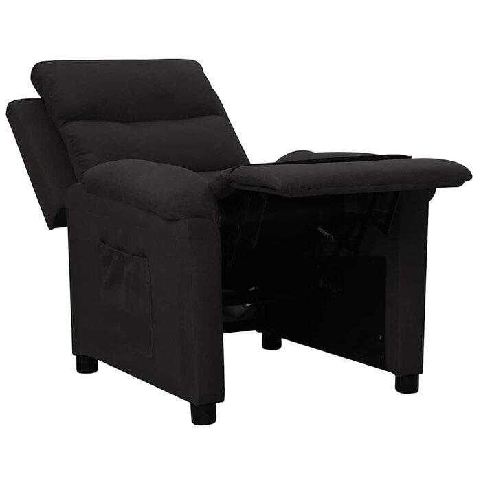 Verstellbarer Sessel aus Stoff in Schwarz - 35% Rabatt