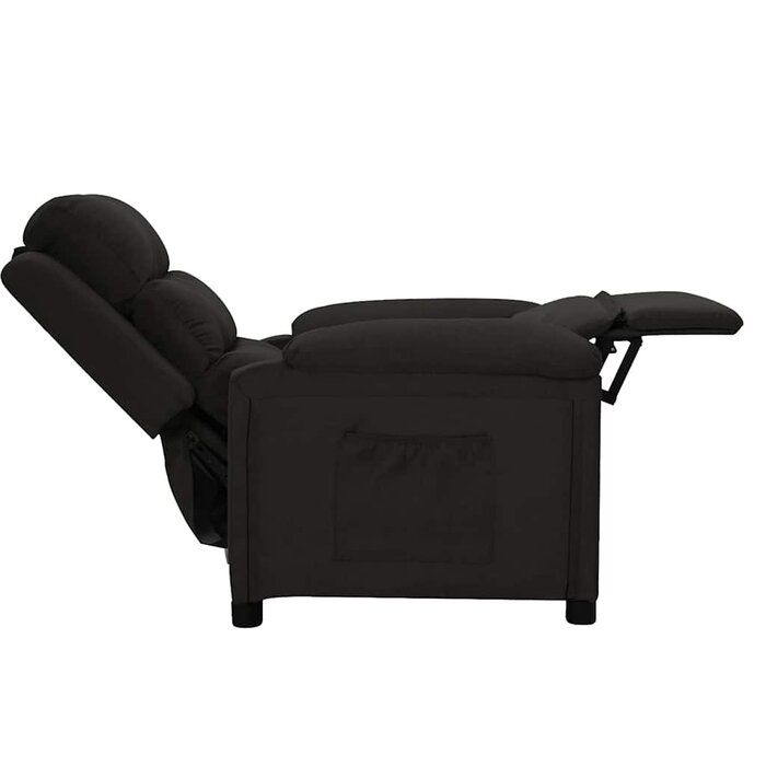 Verstellbarer Sessel aus Stoff in Schwarz - 35% Rabatt