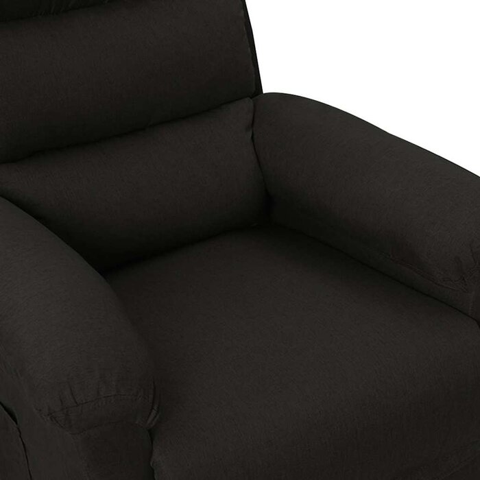 Verstellbarer Sessel aus Stoff in Schwarz - 35% Rabatt