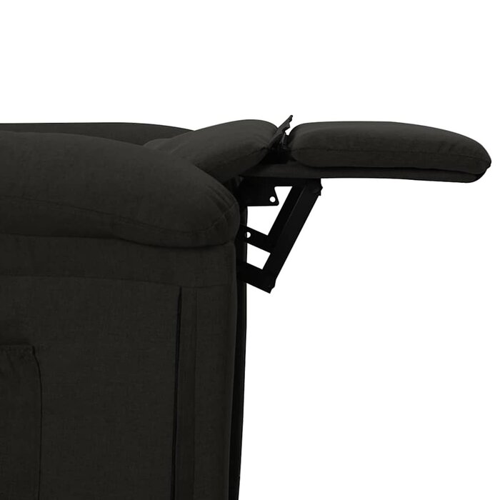 Verstellbarer Sessel aus Stoff in Schwarz - 35% Rabatt