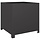 Pflanzkübel 50x50x50 cm Stahl Schwarz - 34% Rabatt