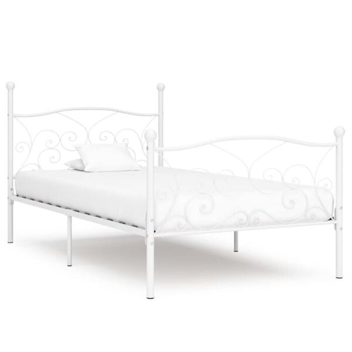 Vidaxl Metallbettgestell 90x200 cm Weiß - 34% Rabatt auf das Einzelstück