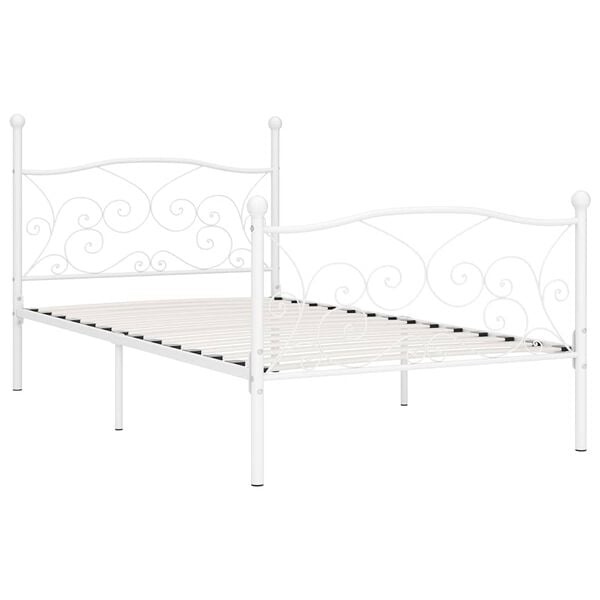 Vidaxl Metallbettgestell 90x200 cm Weiß - 34% Rabatt auf das Einzelstück