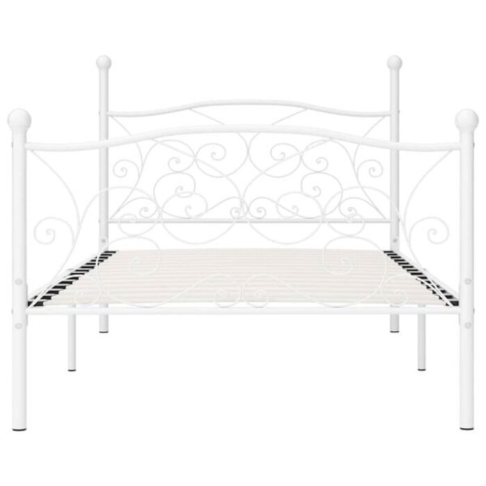 Vidaxl Metallbettgestell 90x200 cm Weiß - 34% Rabatt auf das Einzelstück