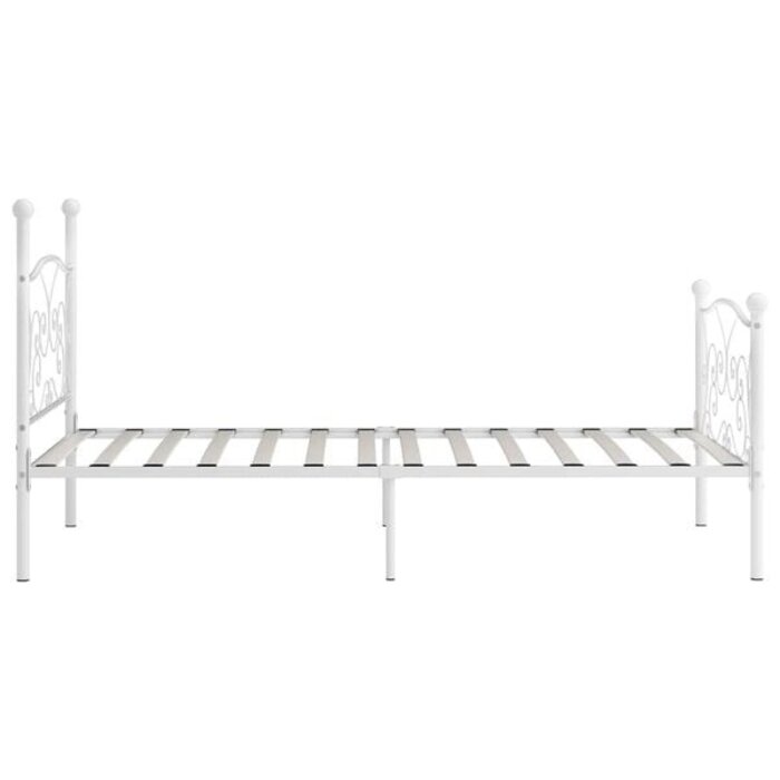Vidaxl Metallbettgestell 90x200 cm Weiß - 34% Rabatt auf das Einzelstück