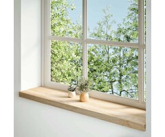 Vidaxl 2er Set Fensterbänke Eichenholz 110x30x2 cm - 34% Rabatt
