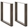 2er-Set U-förmige Tischbeine Stahl natur 80x73 cm - 34% Rabatt