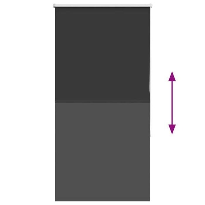 Vidaxl Verdunkelungsrollo 70x150 cm Schwarz - 30% Rabatt