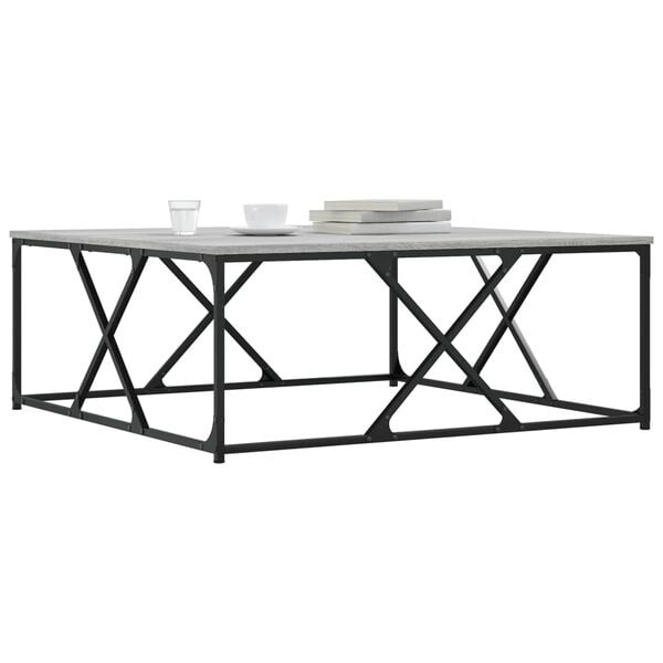 Vidaxl Couchtisch 100x100 cm in Grau-Sonoma-Eiche - 35% Rabatt