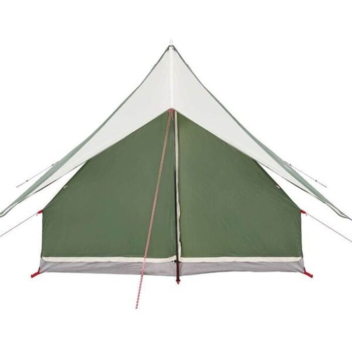 Familienzelt 220x220cm Grün-Weiß - 34% Rabatt