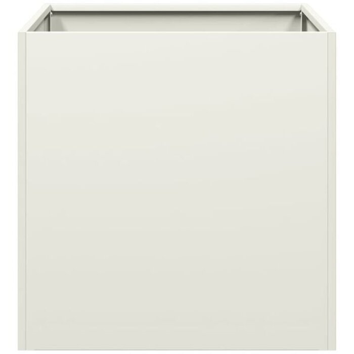Pflanzkübel aus Stahl 40x40x40 cm Weiß - 33% Rabatt