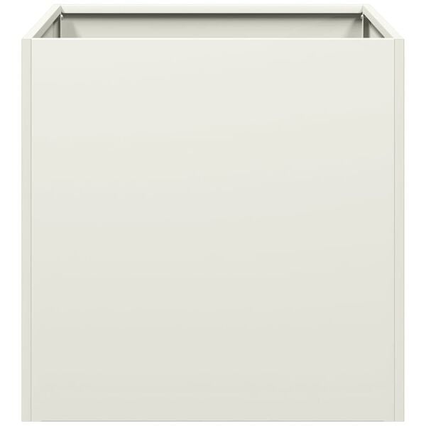 Pflanzkübel aus Stahl 40x40x40 cm Weiß - 33% Rabatt