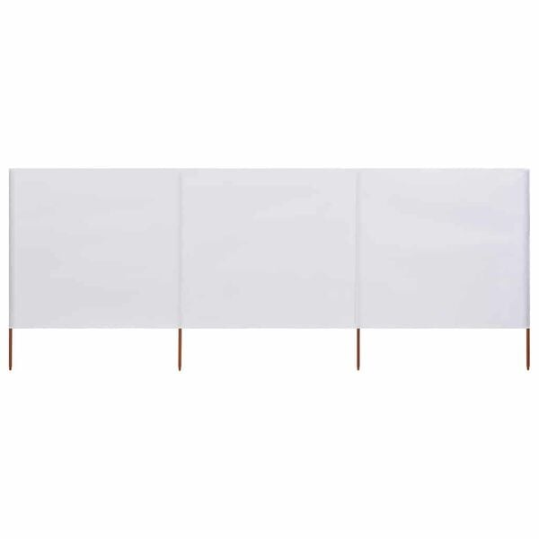 Vidaxl 3-teiliger Windschutz 400x120 cm Weiß - 31% Rabatt