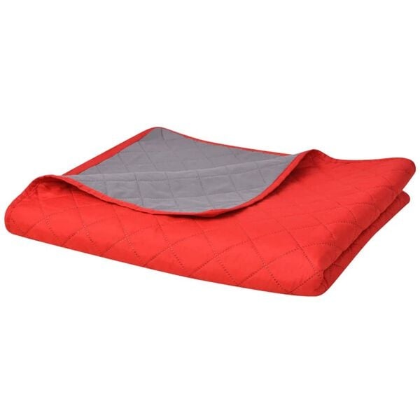 Vidaxl Wendedecke 220x240 cm Rot/Grau - 31% Rabatt