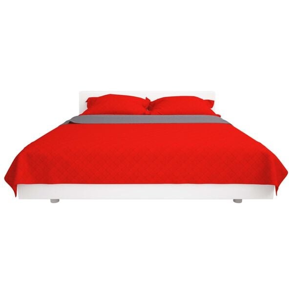 Vidaxl Wendedecke 220x240 cm Rot/Grau - 31% Rabatt