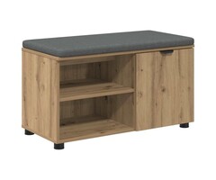Vidaxl Flurbank mit Polster Artisan Eiche 80cm - 29% Rabatt