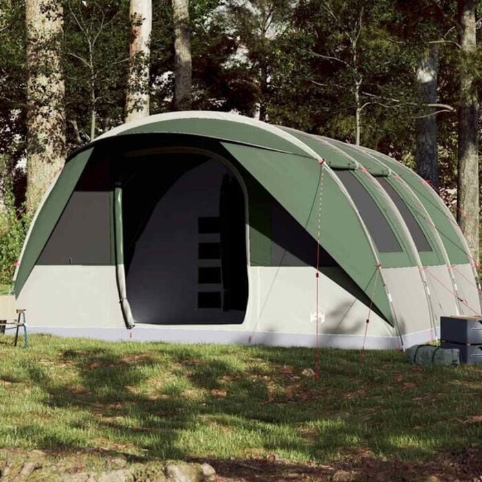 Vidaxl Großes Tunneltent für 7 Personen, wasserdicht, Grün - 35% Rabatt