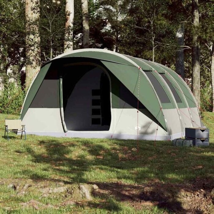 Vidaxl Großes Tunneltent für 7 Personen, wasserdicht, Grün - 35% Rabatt