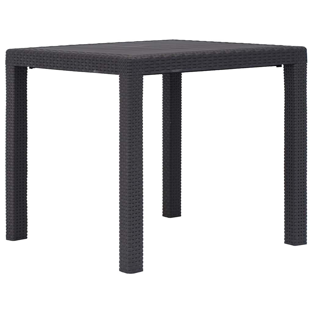 Vidaxl Gartentisch 79x79x72 cm, Rattan-Optik, Braun - 33% Rabatt