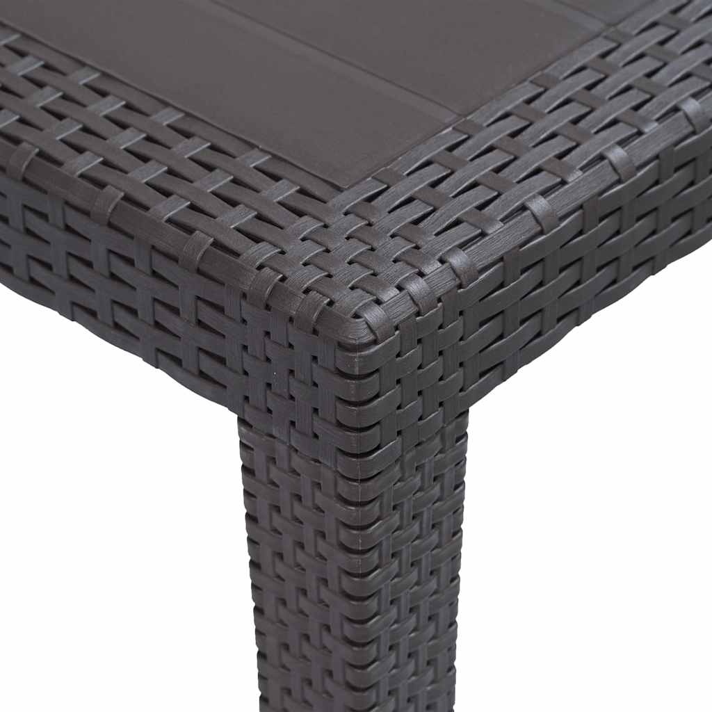 Vidaxl Gartentisch 79x79x72 cm, Rattan-Optik, Braun - 33% Rabatt