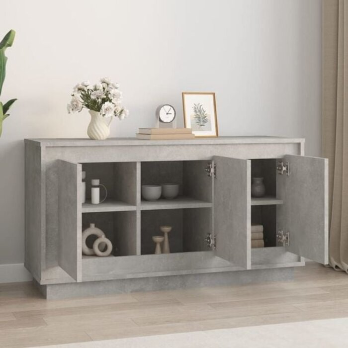 Sideboard in Betongrau 102x35x55 cm - 34% Rabatt auf dieses Einzelstück