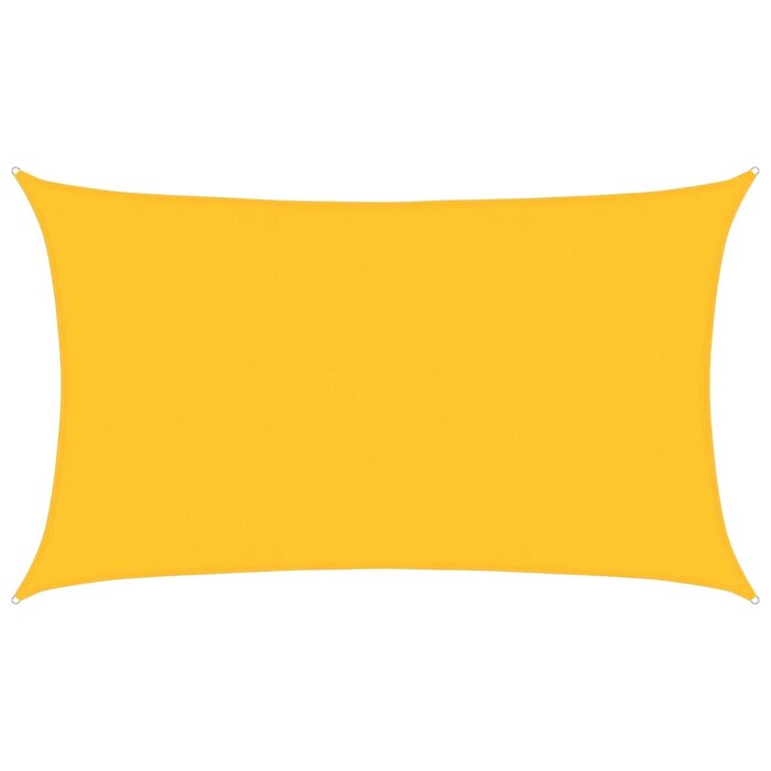 Vidaxl Sonnensegel 5x8 m HDPE Gelb - Rechteckig - 34% Rabatt