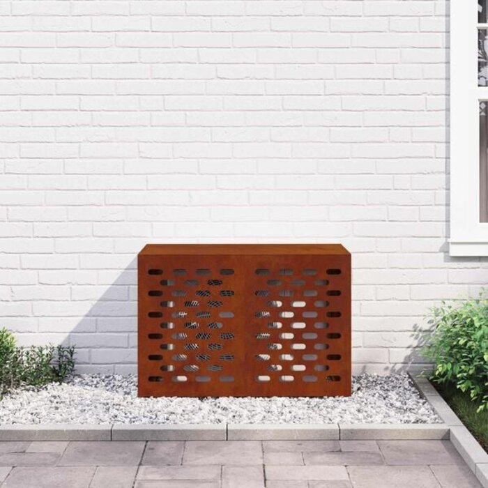 Klimageräte-Verkleidung Cortenstahl 90x40x60cm - 34% Rabatt