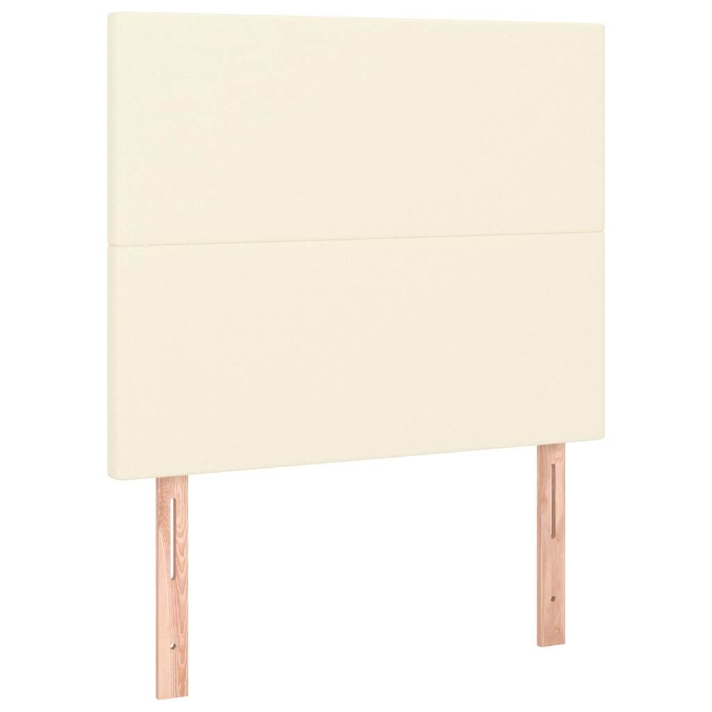 Vidaxl Kopfteil für Bett 90x118/128 cm Kunstleder Creme - 33% Rabatt
