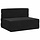 Klappbares Schlafsofa Schwarz 100x80x60cm - 35% Rabatt