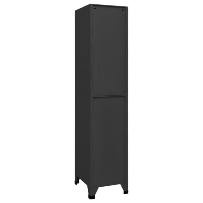 Vidaxl Robuster Stahl-Spind 38x45x180 cm Anthrazit - 35% Rabatt