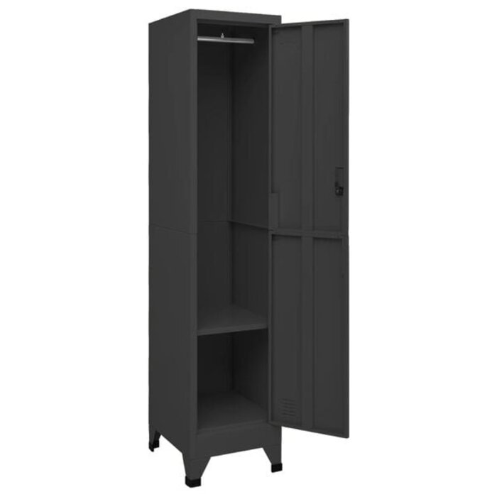 Vidaxl Robuster Stahl-Spind 38x45x180 cm Anthrazit - 35% Rabatt