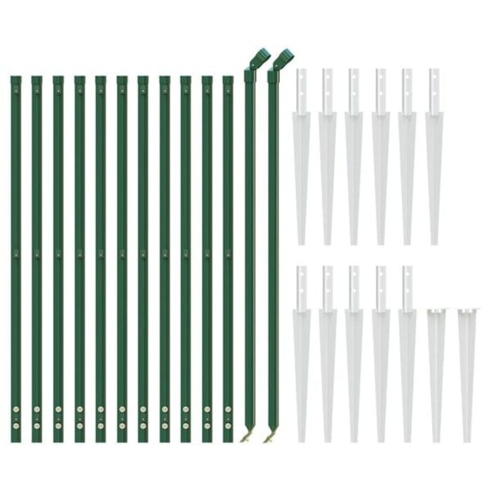 Maschendrahtzaun 0,8 x 25 m Grün - 35% Rabatt